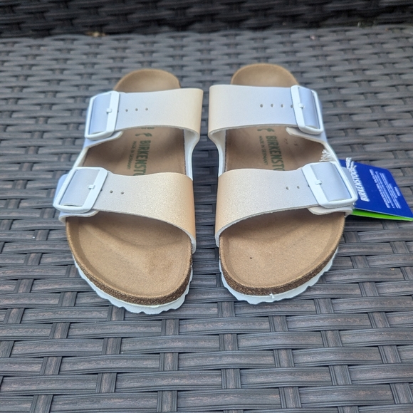 Birkenstock Arizona 38 Vegan Two Tone Ombre Sandals - Picture 4 of 8